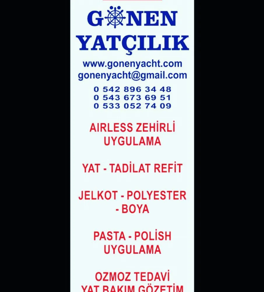 GÖNEN YATÇILIK TEKNE BAKIM ONARIM BOYA İŞLERİ